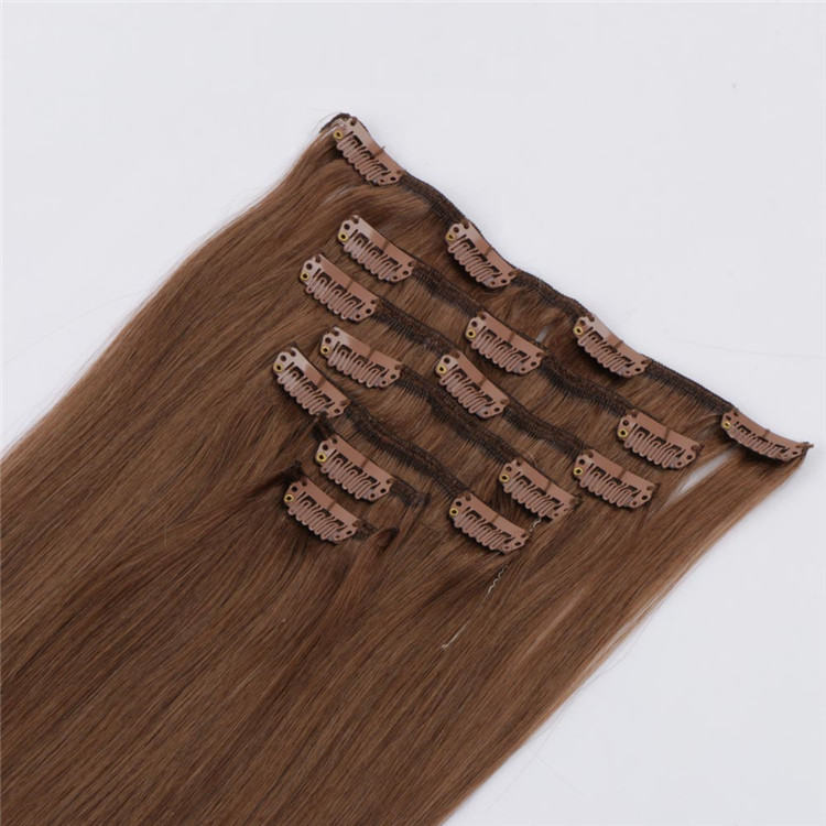 China clips on human hair extensions suppliers QM098